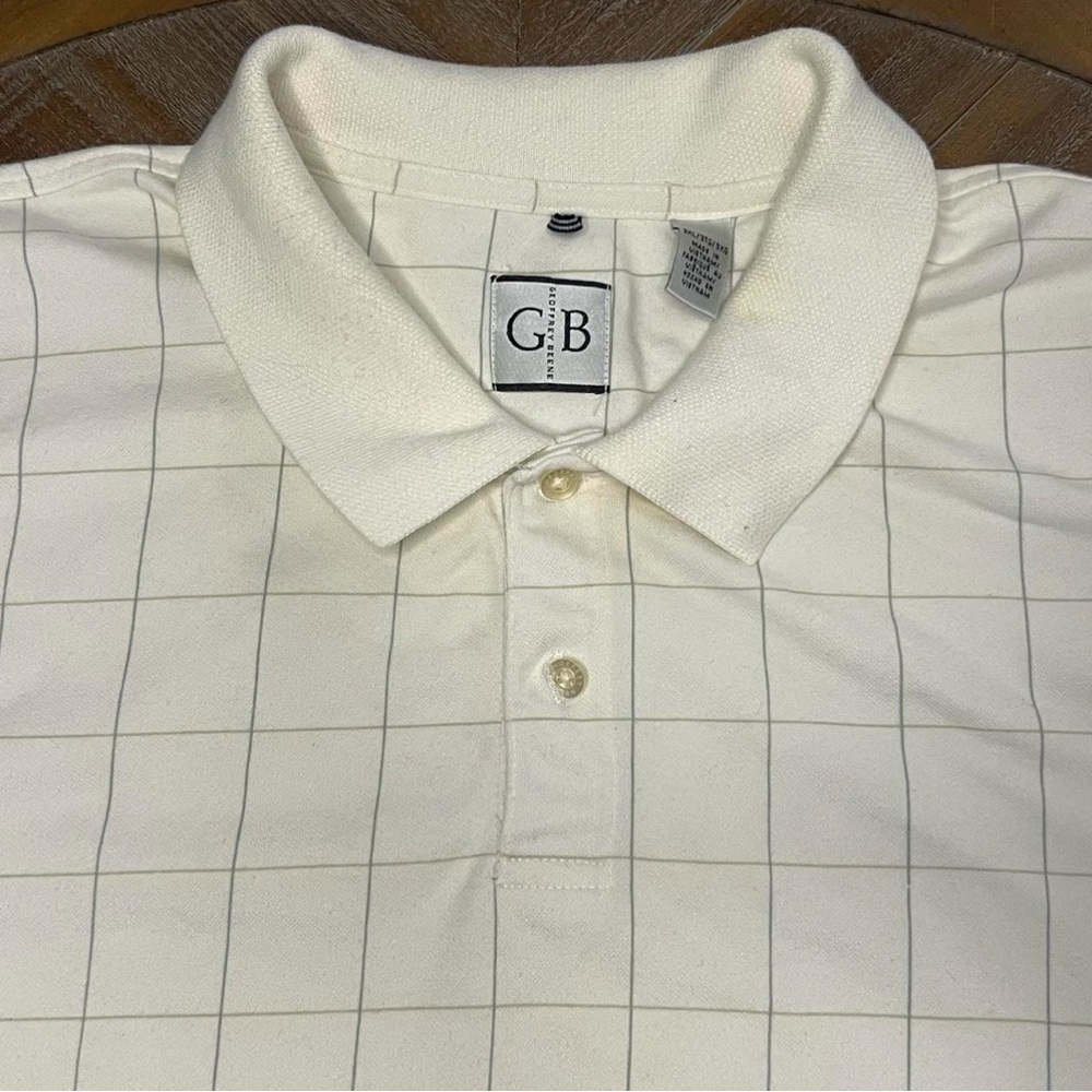 Geoffrey Beene Checkered Polo Shirt Size‎ 3XL - Picture 3 of 7